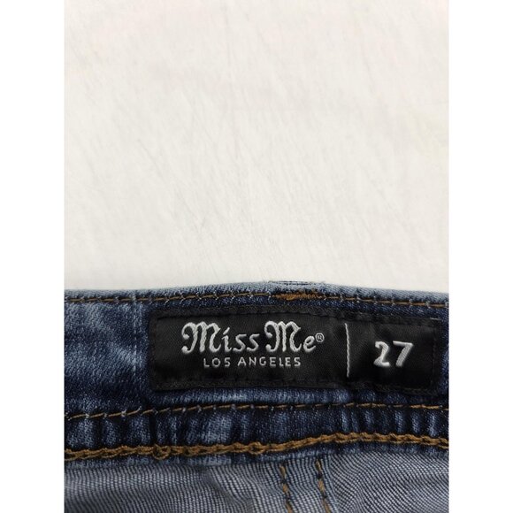 Miss Me Jeans Womens 27 Mid-Rise Bootcut K1225 M3636B41 Distressed Denim Pants - Picture 6 of 9
